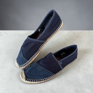 Sam Edelman Slip-on Espadrille Flats Navy Mesh Suede Cap Toe Womens Size 13 NWOT